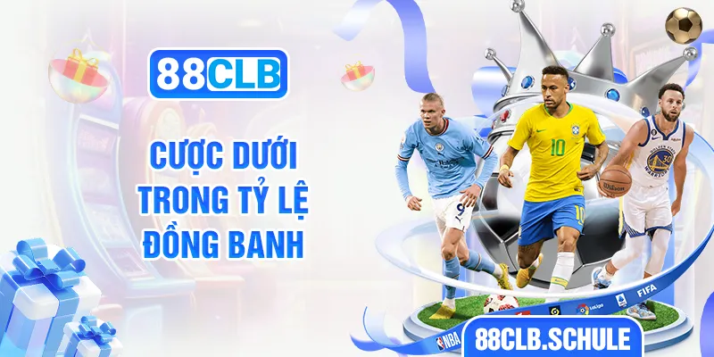 Cược dưới với tỷ lệ đồng banh